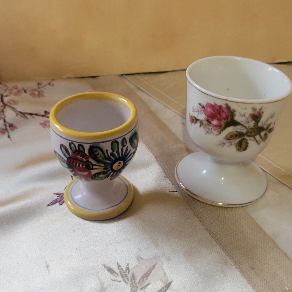 Floral Ceramic Egg Cups